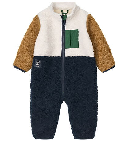 Liewood Fleece Suit - Nolano - Classic Navy Multi Mix