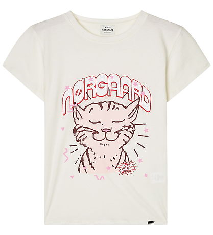 T-Shirt Mads Nørgaard - Tuvina Imprimé - Vanilla Ice T-Shirt Mads Nørgaard - Tuvina Imprimé - Vanilla Ice