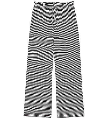Pantalon Mads Nørgaard - Rib - Stripe Verona - Noir/Vanilla Ice