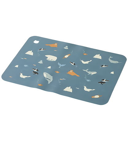 Liewood Placemat - Silicone - Jude - Arctic Sea/Ocean View Liewood Placemat - Silicone - Jude - Arctic Sea/Ocean View