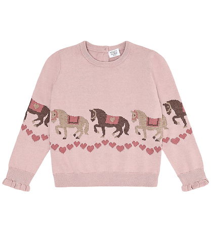 Hust and Claire Bluse - Strick - HCPani - Adobe Rose m. Pferde