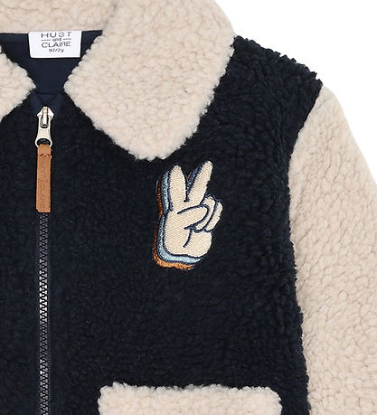 Hust and Claire Fleece Jacket - Erik Teddy - More Navy