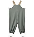 Wheat Rain Pants w. Suspenders - PU - Charlo - Thunder Sky Wheat Rain Pants w. Suspenders - PU - Charlo - Thunder Sky