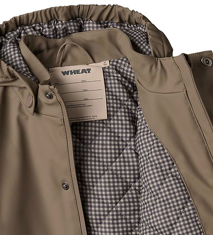 Wheat Rain Jacket w. Thermo - PU - Aju - Dry Wood