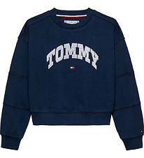 Tommy Hilfiger Sweatshirt - Varsity - Dark Nacht Navy Tommy Hilfiger Sweatshirt - Varsity - Dark Nacht Navy