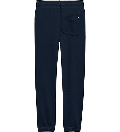 Tommy Hilfiger Joggingbuxur - Varsity Uppvakin - Dark Nótt Dökkb