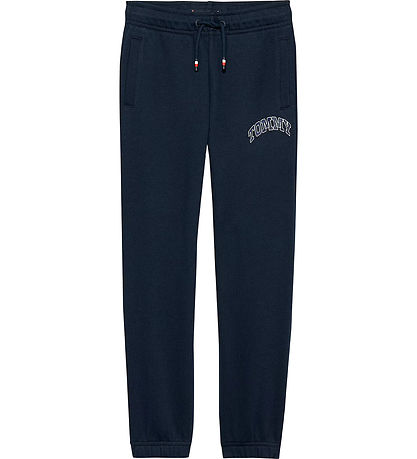 Tommy Hilfiger Joggingbuxur - Varsity Uppvakin - Dark Nótt Dökkb