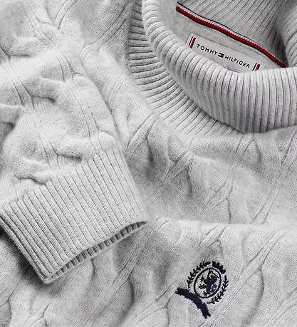 Tommy Hilfiger Blouse - Knitted - Light Grey Melange