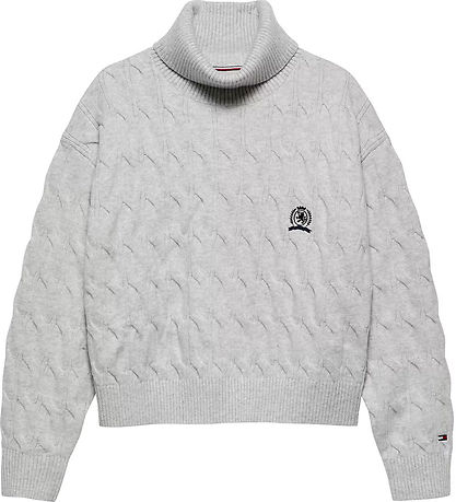 Tommy Hilfiger Blouse - Knitted - Light Grey Melange