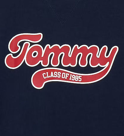 Tommy Hilfiger T-shirt - Varsity Front Back - Dark Night Navy w.