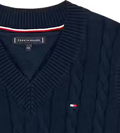 Tommy Hilfiger Waistcoat - Knitted - Dark Night Navy Tommy Hilfiger Waistcoat - Knitted - Dark Night Navy