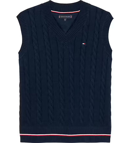 Tommy Hilfiger Waistcoat - Knitted - Dark Night Navy Tommy Hilfiger Waistcoat - Knitted - Dark Night Navy