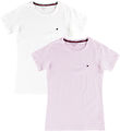 Tommy Hilfiger T-shirt - 2-Pack - White/Light Pink Tommy Hilfiger T-shirt - 2-Pack - White/Light Pink