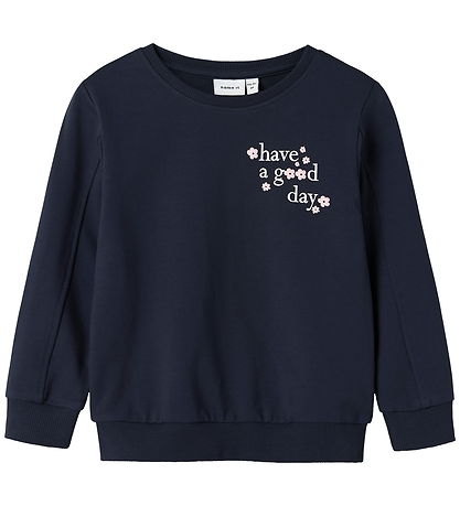 Name It Sweatshirt - NmfLinka - Navy Blazer Name It Sweatshirt - NmfLinka - Navy Blazer