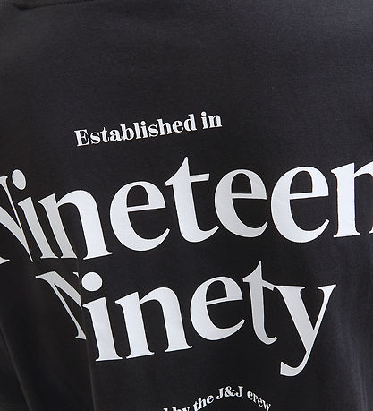 Jack & Jones T-Shirt - JjNinety - Schwarz m. Weiß