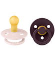 Colour Tétine BIBS - Taille 1 - 2 Pack - Tour - Petal/Plum Colour Tétine BIBS - Taille 1 - 2 Pack - Tour - Petal/Plum