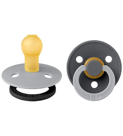 BIBS Colour Spenen - Maat 1 - 2-pack - Rond - Cloud Iron Mix
