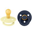 BIBS Colour Pacifiers - Size 1 - 2-Pack - Round - Luna/Deep Spac BIBS Colour Pacifiers - Size 1 - 2-Pack - Round - Luna/Deep Spac