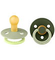 BIBS Colour Pacifiers - Size 1 - 2-Pack - Round - Sage Hunter Gr BIBS Colour Pacifiers - Size 1 - 2-Pack - Round - Sage Hunter Gr