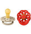 BIBS Bohemen Gloeiende spenen - Maat 2 - 2-pack - Rond - Vanilla BIBS Bohemen Gloeiende spenen - Maat 2 - 2-pack - Rond - Vanilla