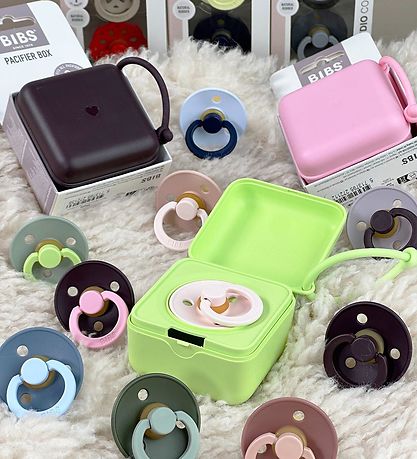 BIBS X Liberty Pacifier box - 7x7 cm - Matcha