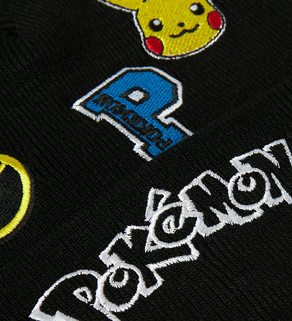 Name It Beanie - NkmJehudi - Knitted - Pokémon - Black Name It Beanie - NkmJehudi - Knitted - Pokémon - Black
