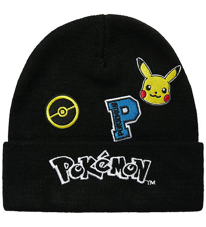 Name It Beanie - NkmJehudi - Knitted - Pokémon - Black Name It Beanie - NkmJehudi - Knitted - Pokémon - Black