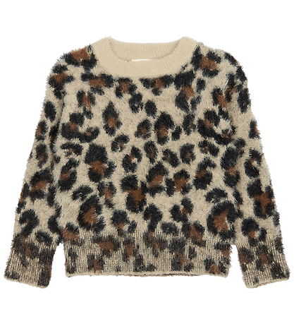 The New Blouse - Knitted - TnPamilla - Feather Gray AOP The New Blouse - Knitted - TnPamilla - Feather Gray AOP