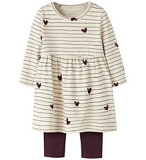 Name It Dress/Leggings - NbfVandora - Summer Sand/Fig Name It Dress/Leggings - NbfVandora - Summer Sand/Fig
