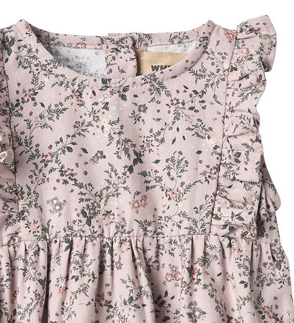 Wheat Summer Romper - Emmaline - Lilac Checked Flowers Wheat Summer Romper - Emmaline - Lilac Checked Flowers