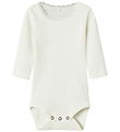 Name It Bodysuit l/s - Rib - Noos - NbfKab - Cloud Dancer w. Blo