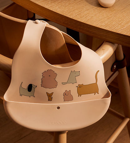 Liewood Bibs - Silicone - 2-Pack - Ember - Cats Duck Dogs/Sa