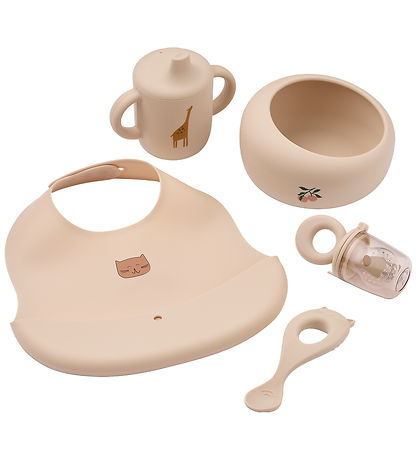Liewood Baby Bestek-Set - Silicone/Tritan - 5 Onderdelen - Apple