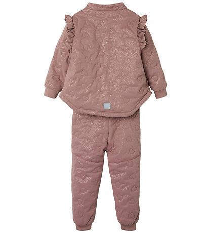 Name It Thermo Wear w. Fleece - NmfMoon - Woodrose w. Glitter