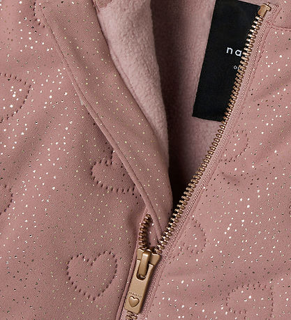 Name It Thermo Wear w. Fleece - NmfMoon - Woodrose w. Glitter