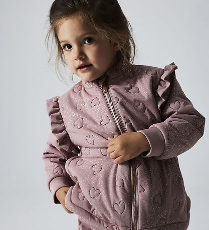 Name It Thermo Wear w. Fleece - NmfMoon - Woodrose w. Glitter
