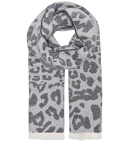 Kids Only Scarf - 170 cm - Knitted - KogBrina - Black w. Leopard