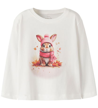 Name It Blouse - NmfVotea - Cloud Dancer/Autumn Bunny