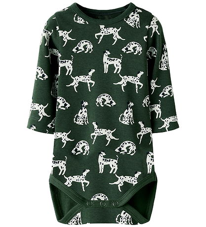 Name It Bodysuit l/s - NbmKian - Deep Forest/Cloud Dancer
