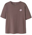 Name It T-skjorte - NkfVita - Pepperkorn/Maple Leaf Broderi Name It T-skjorte - NkfVita - Pepperkorn/Maple Leaf Broderi