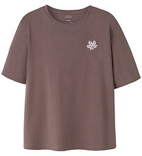 T-Shirt Name It - NkfVita - Poivre/Maple Leaf Broderie T-Shirt Name It - NkfVita - Poivre/Maple Leaf Broderie