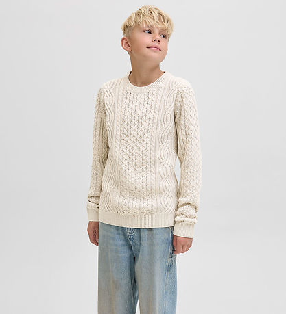 Jack & Jones Blouse - Knitted - JprBlusean - Silver Lining/Melan