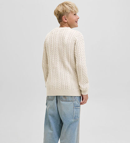 Jack & Jones Blouse - Knitted - JprBlusean - Silver Lining/Melan
