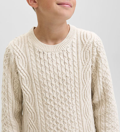 Jack & Jones Blouse - Knitted - JprBlusean - Silver Lining/Melan