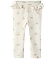 Lil' Atelier Leggings - Noos - Rib - NbfGavo - Pastel Parchment/ Lil' Atelier Leggings - Noos - Rib - NbfGavo - Pastel Parchment/