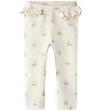 Lil' Atelier Leggings - Nei - Rib - NbfGavo - Pastel Pergament/