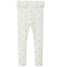 Lil' Atelier Leggings - Nei - Rib - NmfGavo - Pastel Pergament/