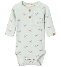Lil' Atelier Bodysuit l/s - Noos - Rib - NbmGavo - Murmur/Whale