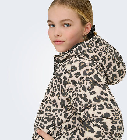 Kids Only Gevoerde Jas - KogDalia - Kaart - Silver Mink/Leo Kids Only Gevoerde Jas - KogDalia - Kaart - Silver Mink/Leo