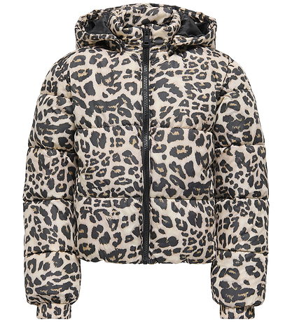 Kids Only Gevoerde Jas - KogDalia - Kaart - Silver Mink/Leo Kids Only Gevoerde Jas - KogDalia - Kaart - Silver Mink/Leo
